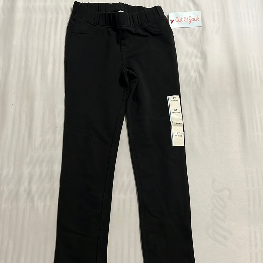 Cat and Jack Skinny leggings- Black- 5T